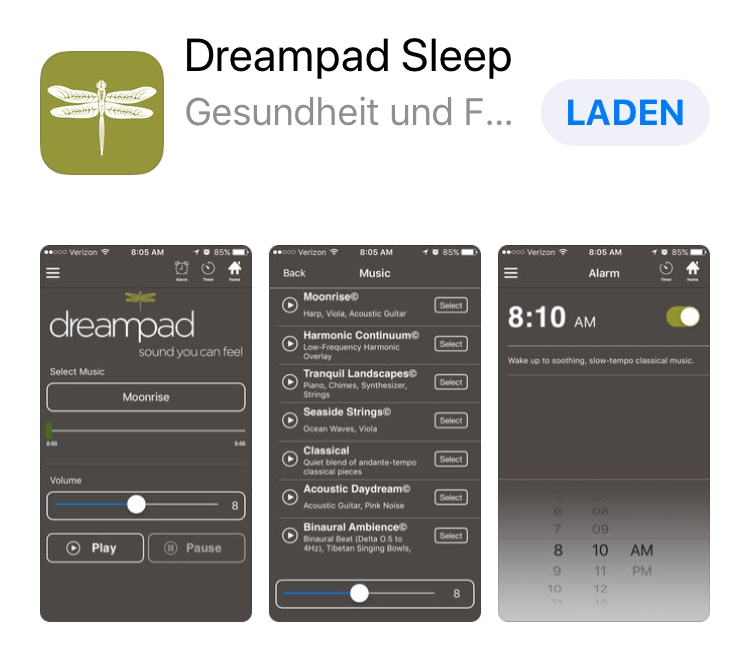 dreampadsleep app schlafstoerungen